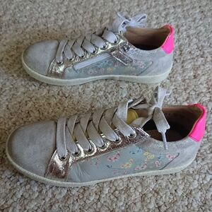 Pom D'api floral leather sneakers size EU 31/ US 13 Made in France